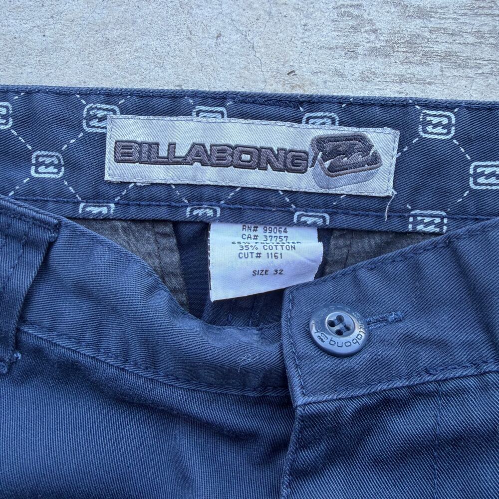 Vintage Y2K Billabong Baggy Navy Workwear Skate Pants Size 32